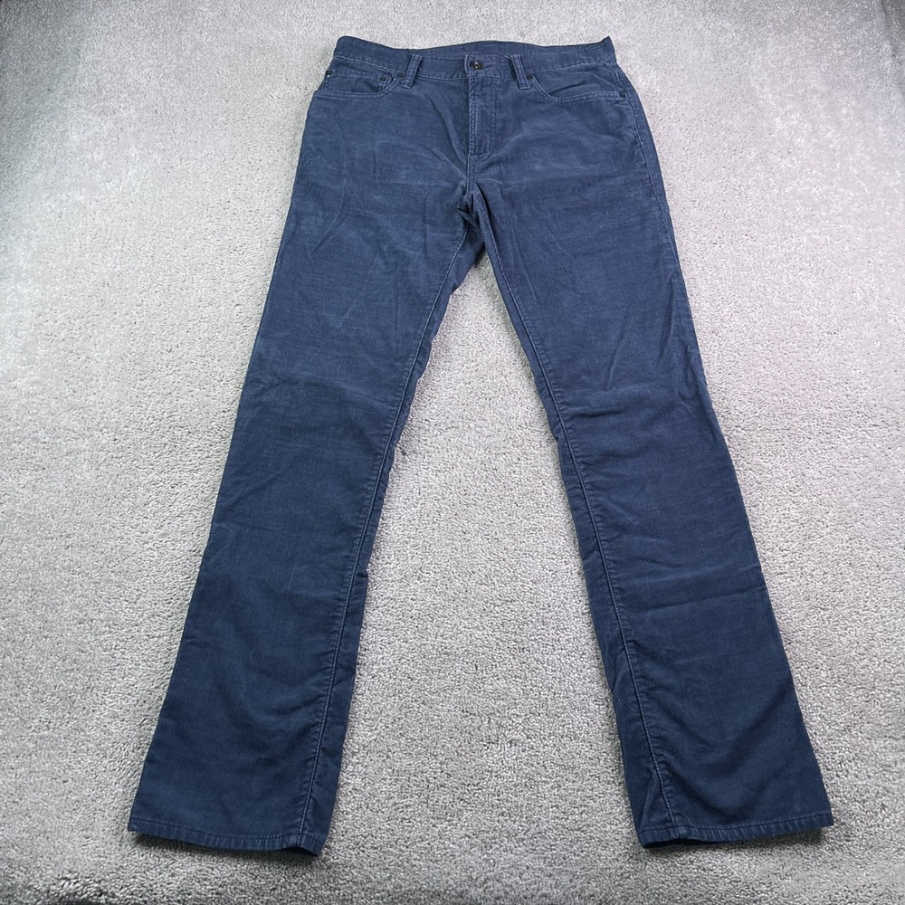 Gap Pants Mens 30x32 Blue Corduroy Straight Leg 1969 Casual Classic Preppy Cords